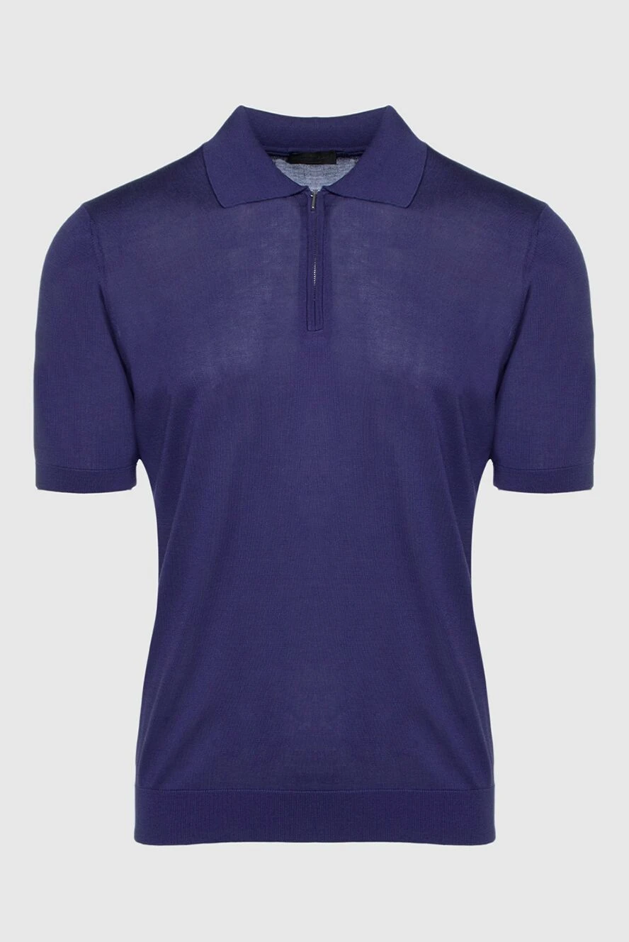 Cesare di Napoli man silk polo purple for men купить с ценами и фото 158062 - photo 1