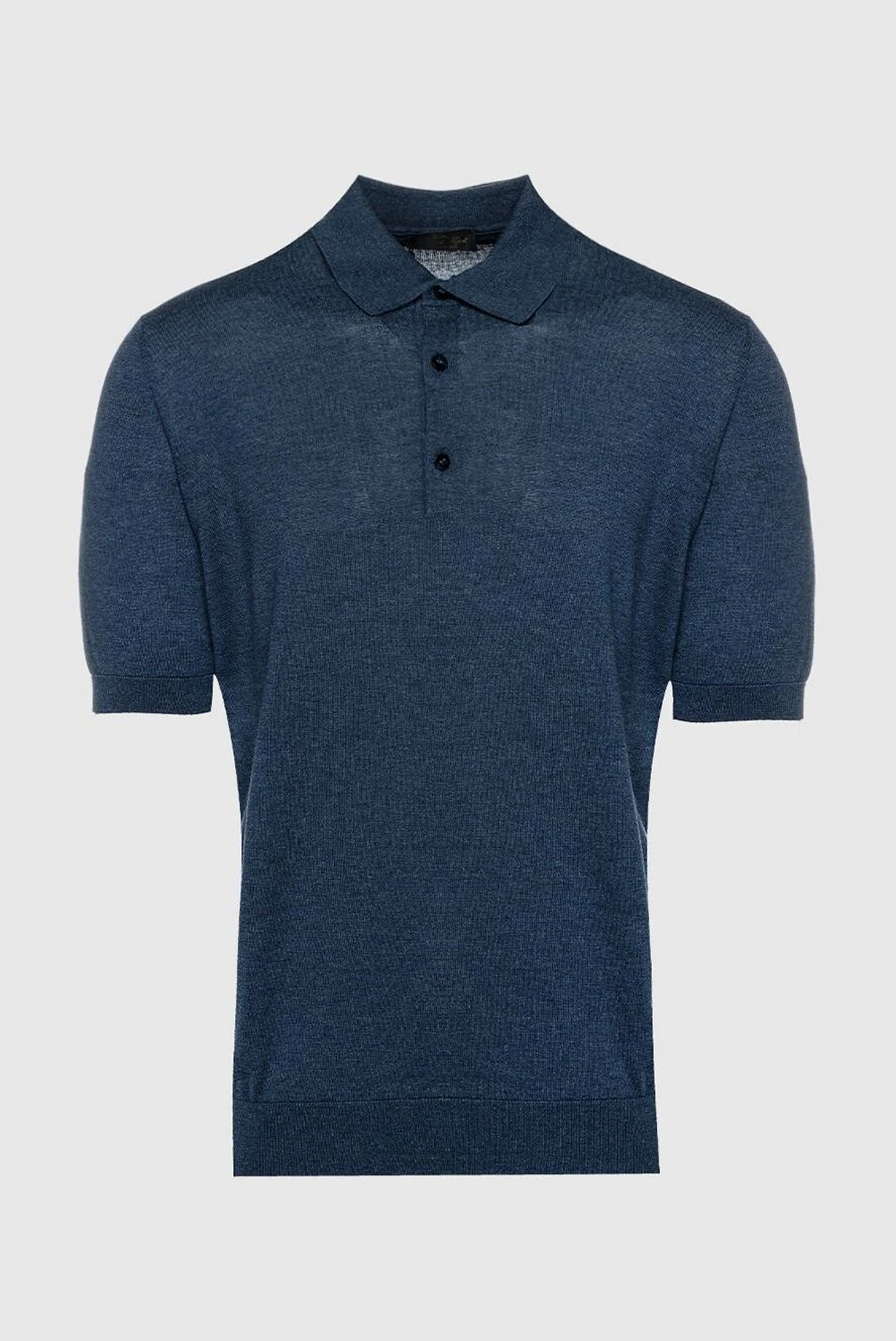 Cesare di Napoli man cotton and silk polo gray for men купить с ценами и фото 158187 - photo 1