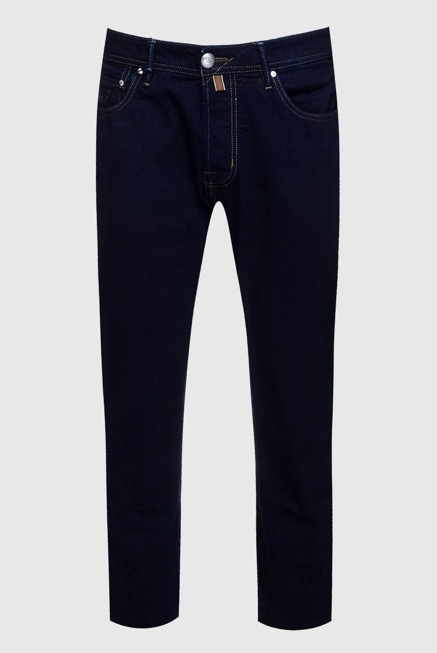 Jacob Cohen man blue cotton jeans for men купить с ценами и фото 158205 - photo 1