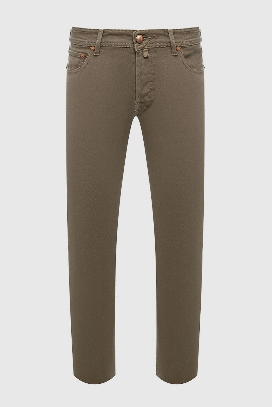 Jacob Cohen man brown cotton jeans for men купить с ценами и фото 158208 - photo 1