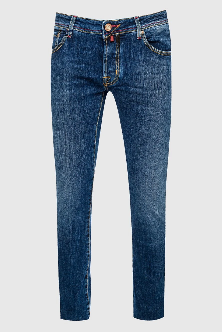 Jacob Cohen man blue cotton jeans for men купить с ценами и фото 158220 - photo 1