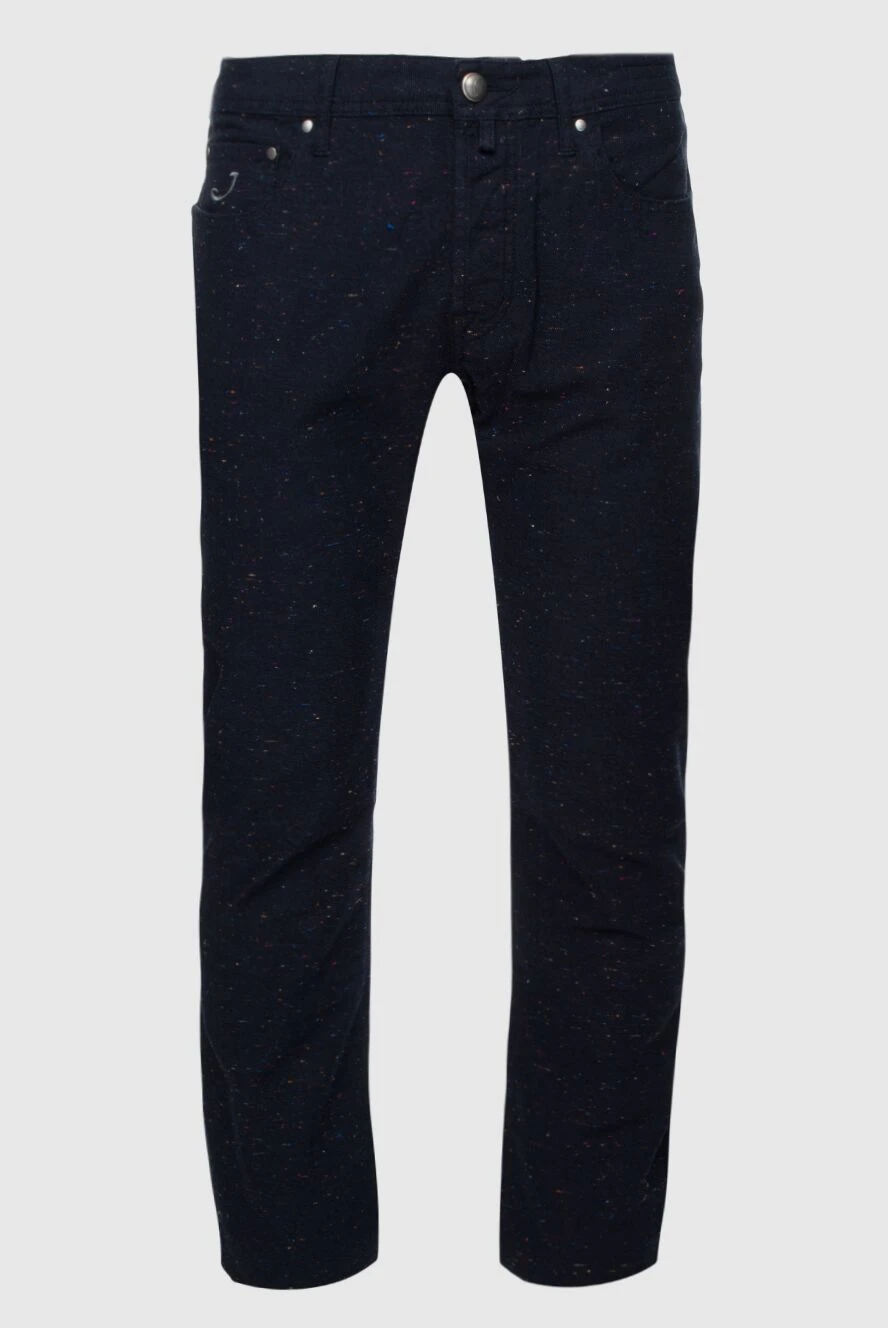 Jacob Cohen man blue cotton jeans for men купить с ценами и фото 158223 - photo 1