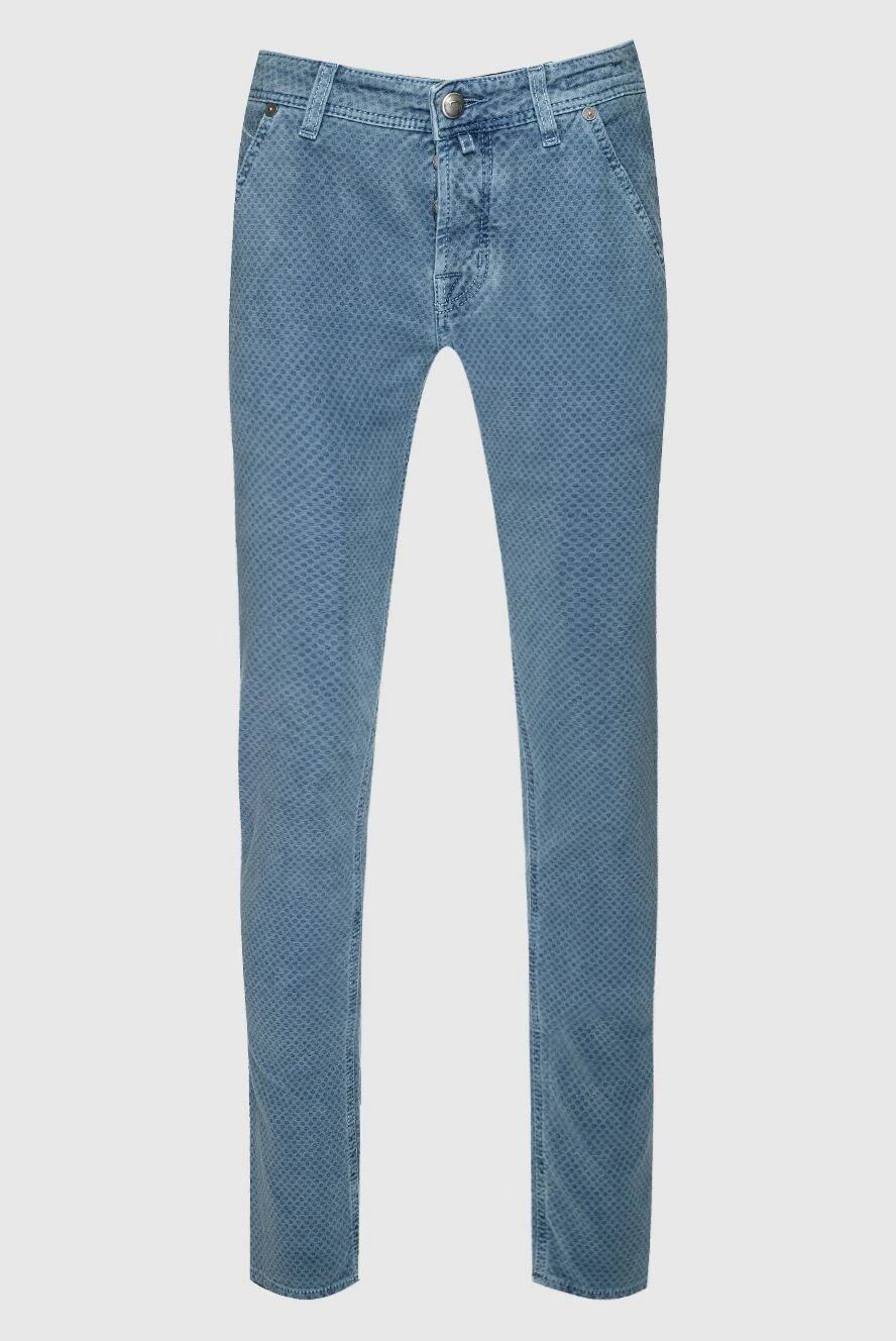 Jacob Cohen man blue cotton jeans for men купить с ценами и фото 158226 - photo 1