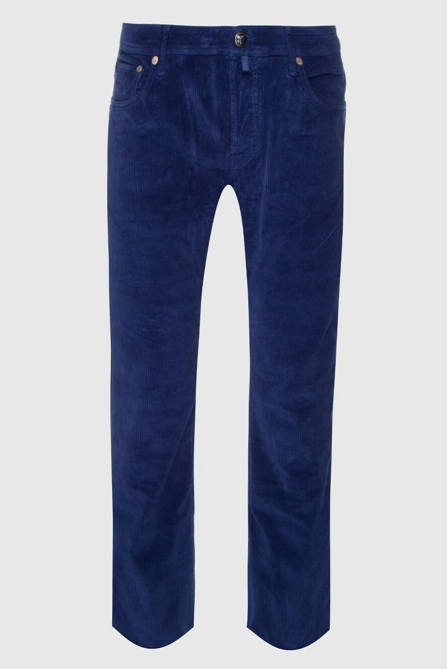 Jacob Cohen man blue cotton jeans for men купить с ценами и фото 158234 - photo 1