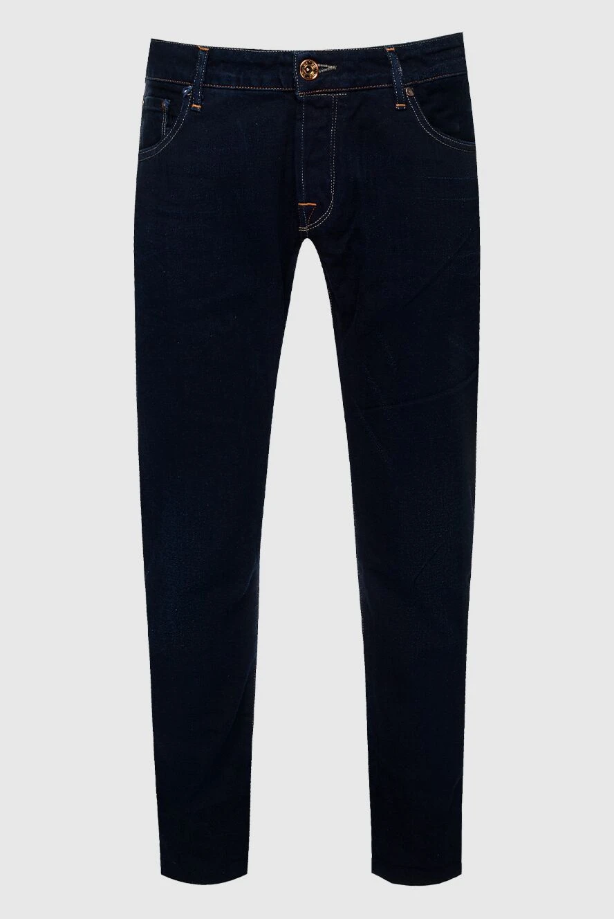 Jacob Cohen man blue cotton jeans for men купить с ценами и фото 158236 - photo 1