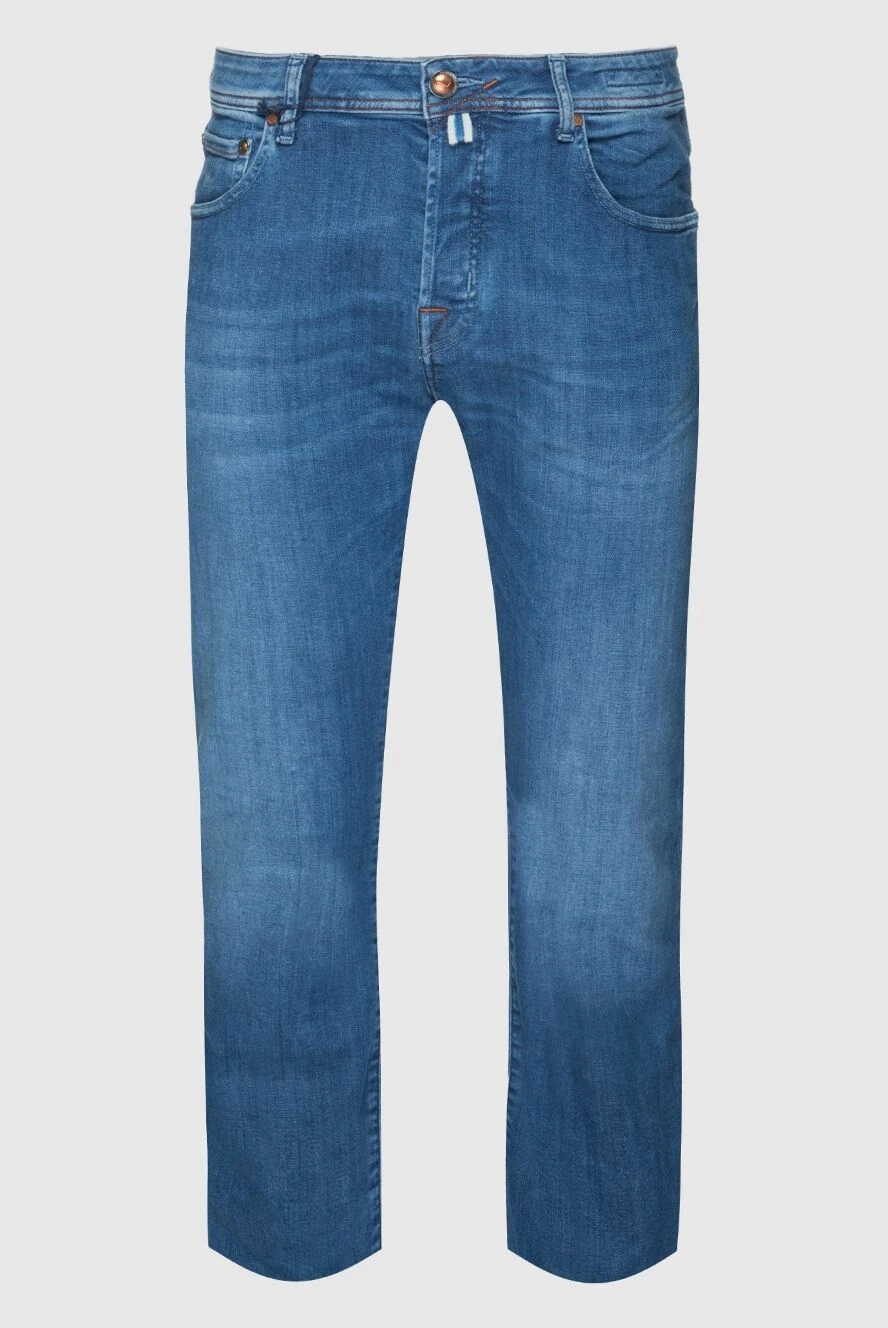 Jacob Cohen man blue cotton jeans for men купить с ценами и фото 158237 - photo 1