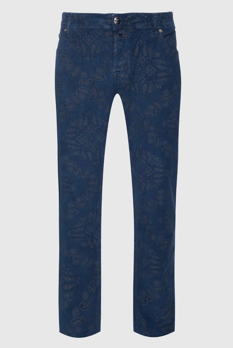 Jacob Cohen man blue cotton jeans for men купить с ценами и фото 158238 - photo 1