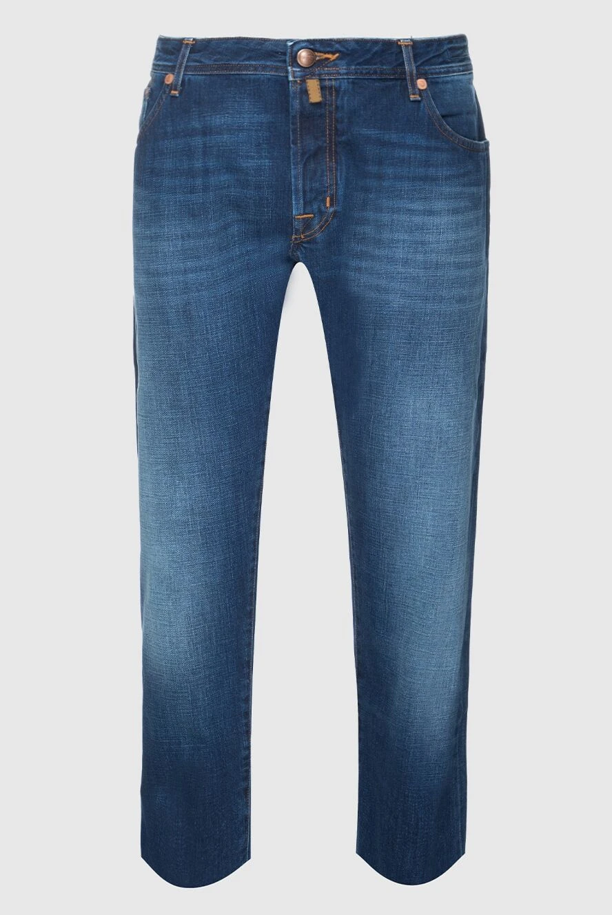 Jacob Cohen man blue cotton jeans for men купить с ценами и фото 158239 - photo 1