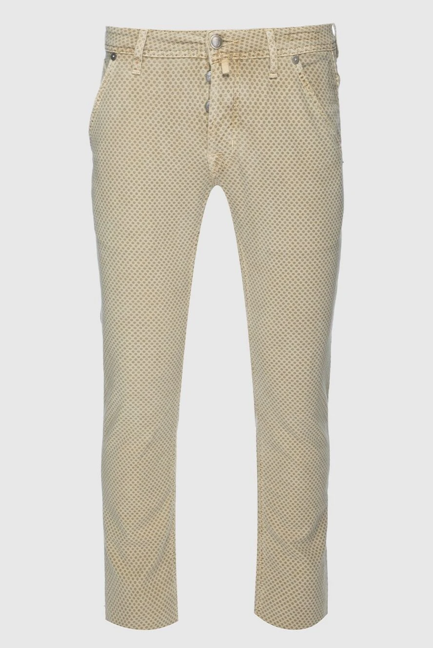 Jacob Cohen man beige cotton jeans for men купить с ценами и фото 158248 - photo 1