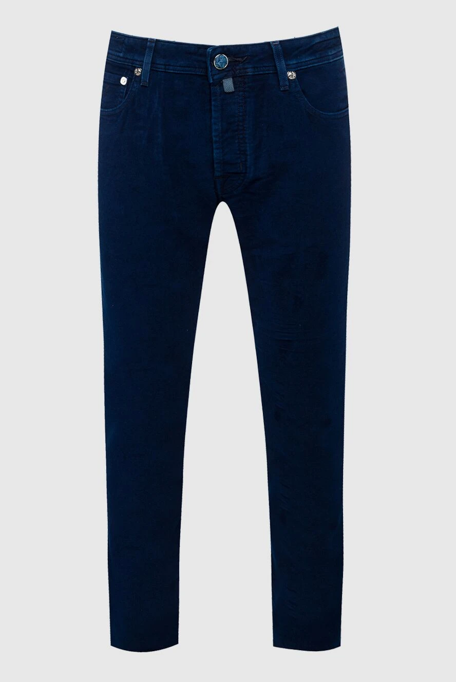 Jacob Cohen man blue cotton jeans for men купить с ценами и фото 158259 - photo 1