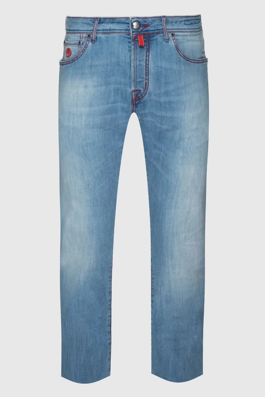 Jacob Cohen man blue cotton jeans for men купить с ценами и фото 158260 - photo 1