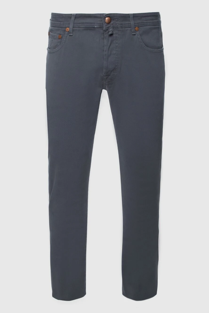 Jacob Cohen man gray cotton jeans for men купить с ценами и фото 158263 - photo 1