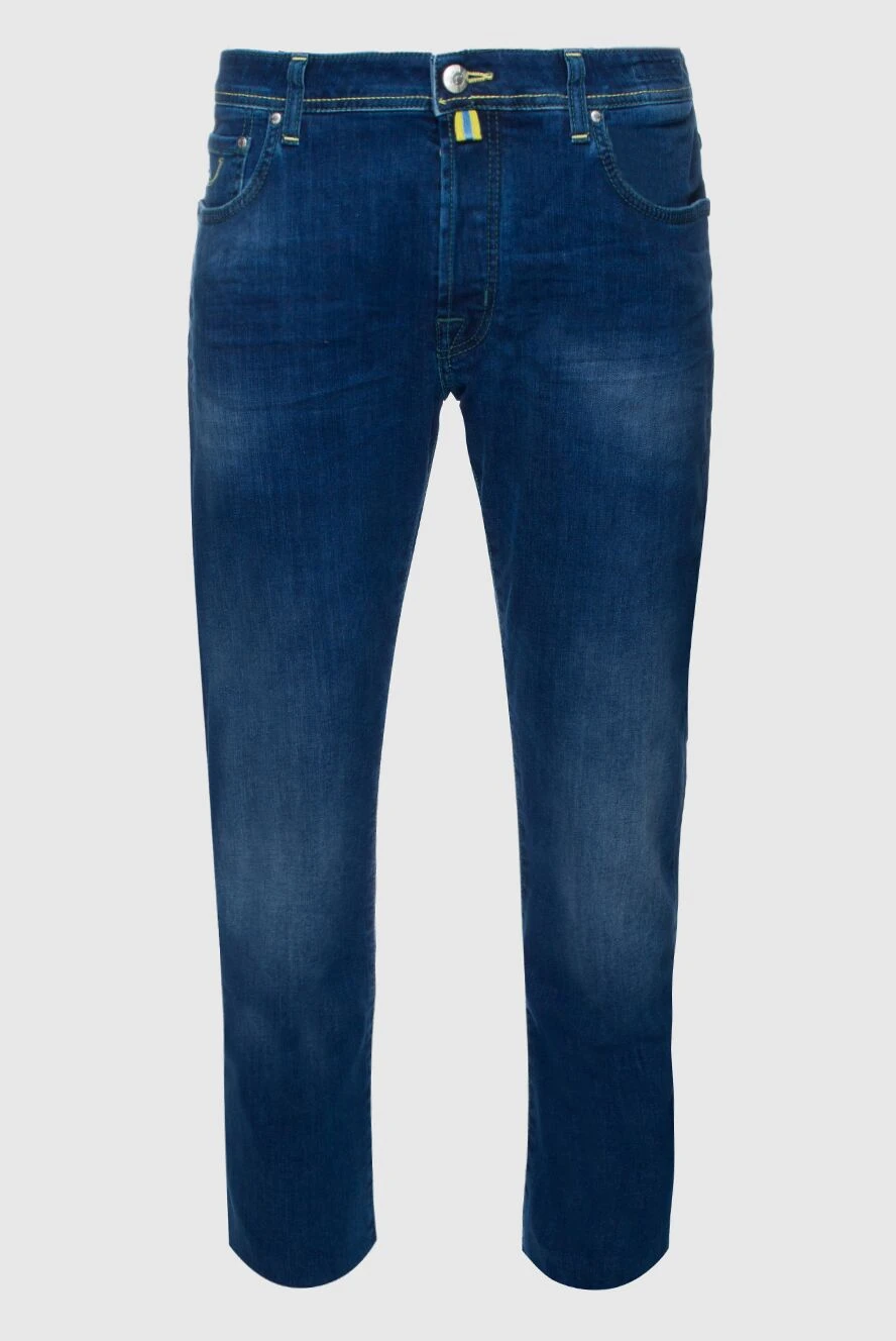 Jacob Cohen man blue cotton jeans for men купить с ценами и фото 158266 - photo 1