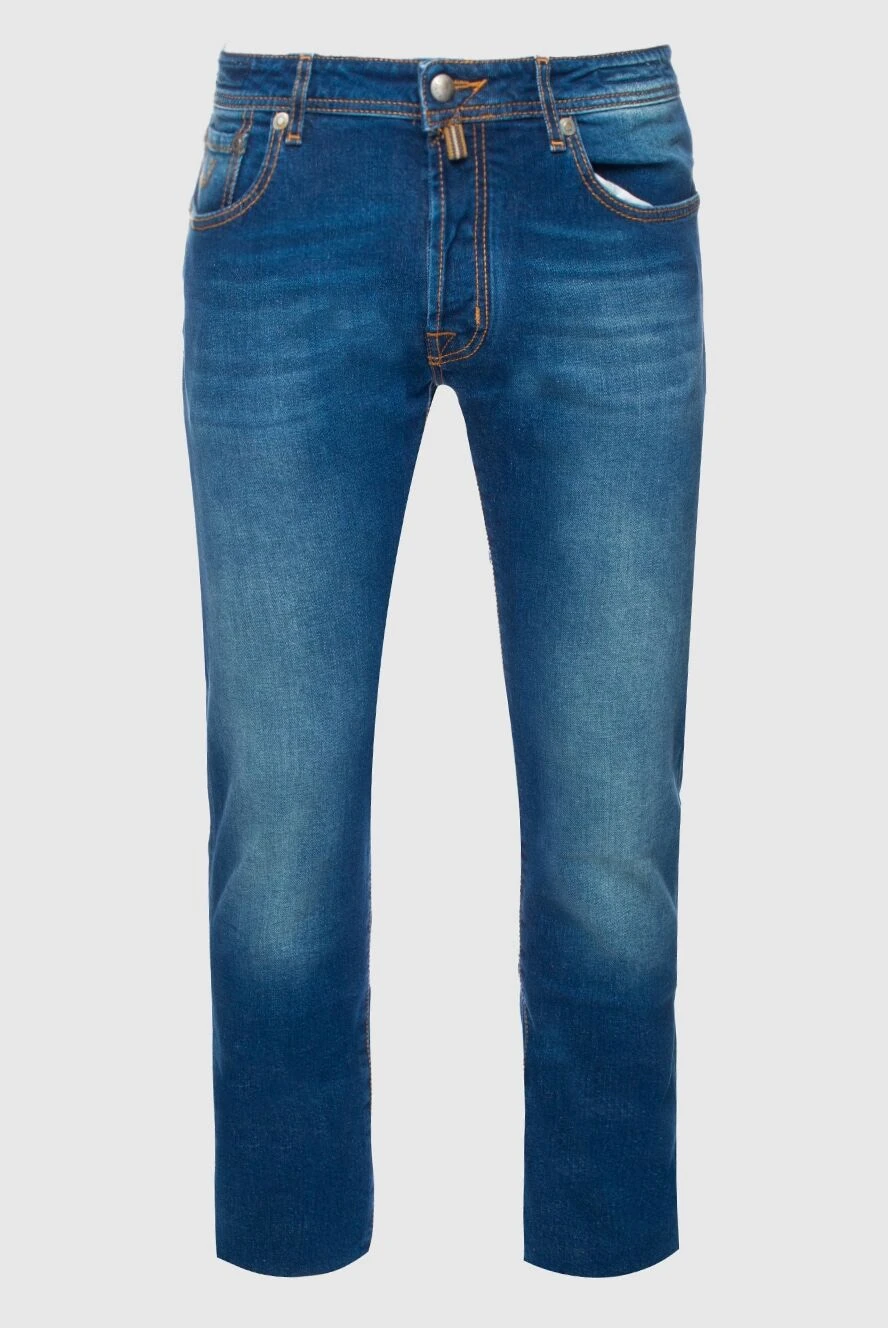 Jacob Cohen man blue cotton jeans for men купить с ценами и фото 158286 - photo 1