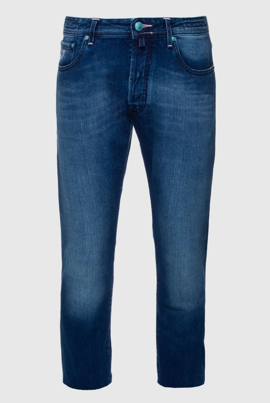 Jacob Cohen man blue cotton jeans for men купить с ценами и фото 158303 - photo 1