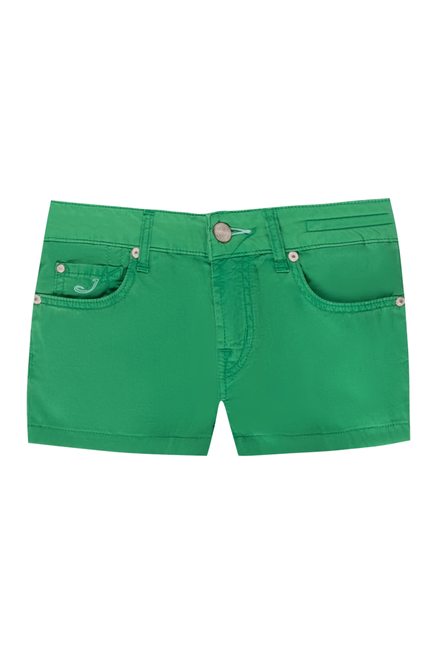 Jacob Cohen woman green cotton shorts for women купить с ценами и фото 158321 - photo 1