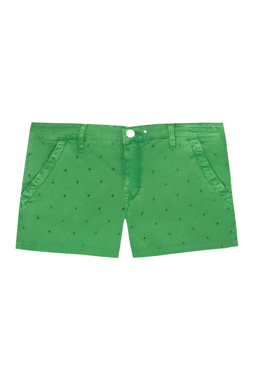 Jacob Cohen woman green cotton shorts for women купить с ценами и фото 158323 - photo 1