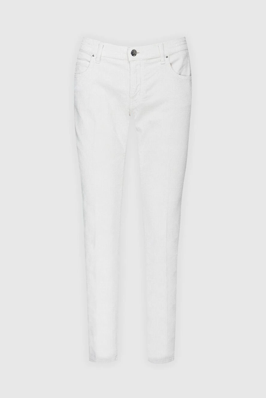 Jacob Cohen woman white jeans for women купить с ценами и фото 158328 - photo 1