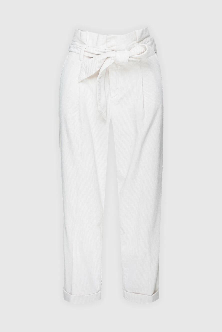 Jacob Cohen woman white jeans for women купить с ценами и фото 158329 - photo 1