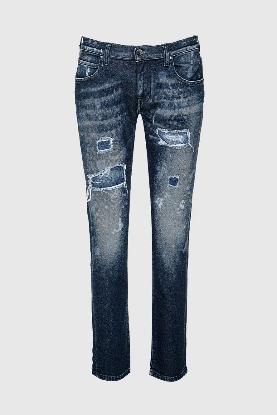 Jacob Cohen woman blue cotton jeans for women купить с ценами и фото 158334 - photo 1