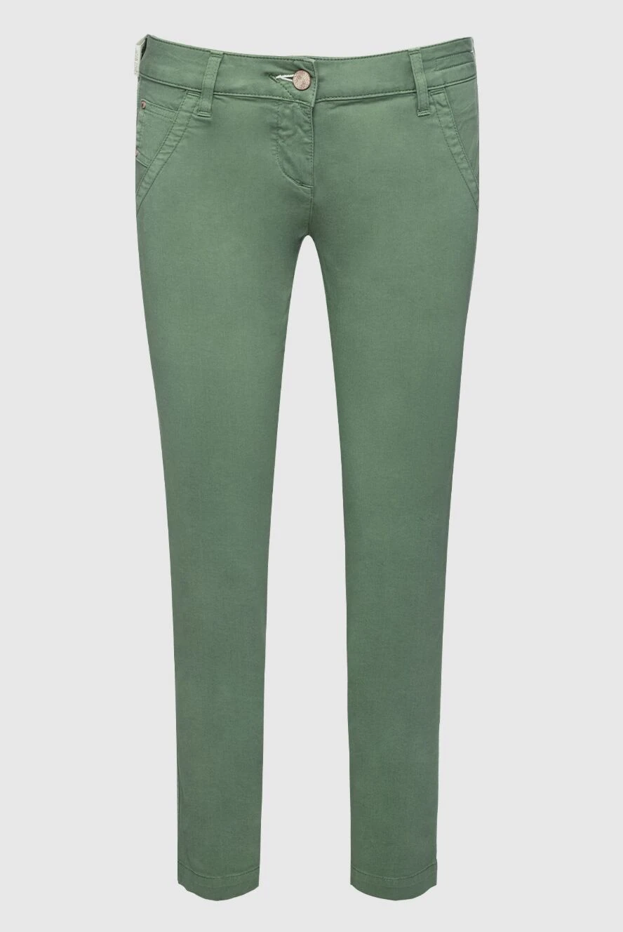 Jacob Cohen woman green cotton jeans for women купить с ценами и фото 158344 - photo 1