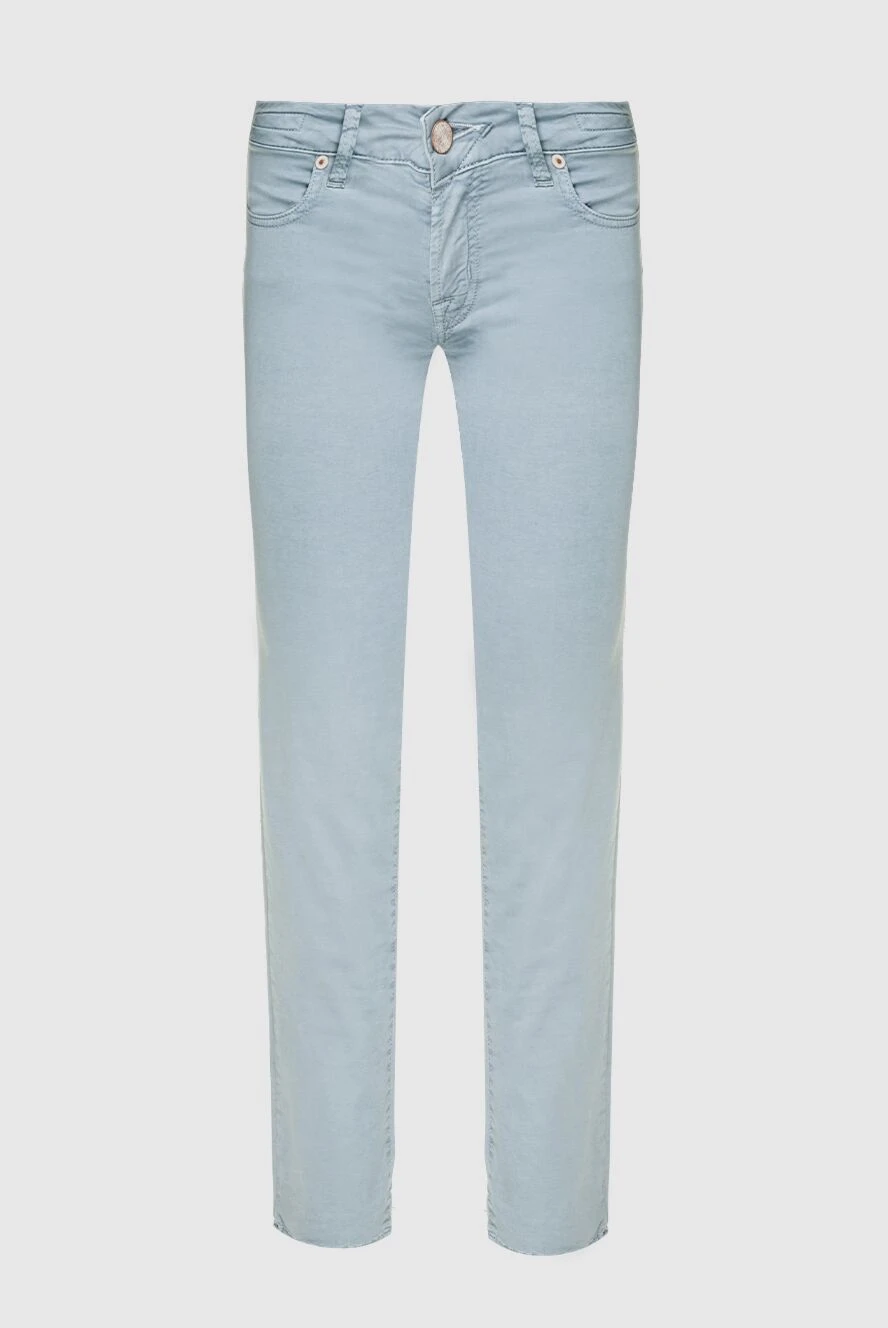 Jacob Cohen woman blue cotton jeans for women купить с ценами и фото 158360 - photo 1