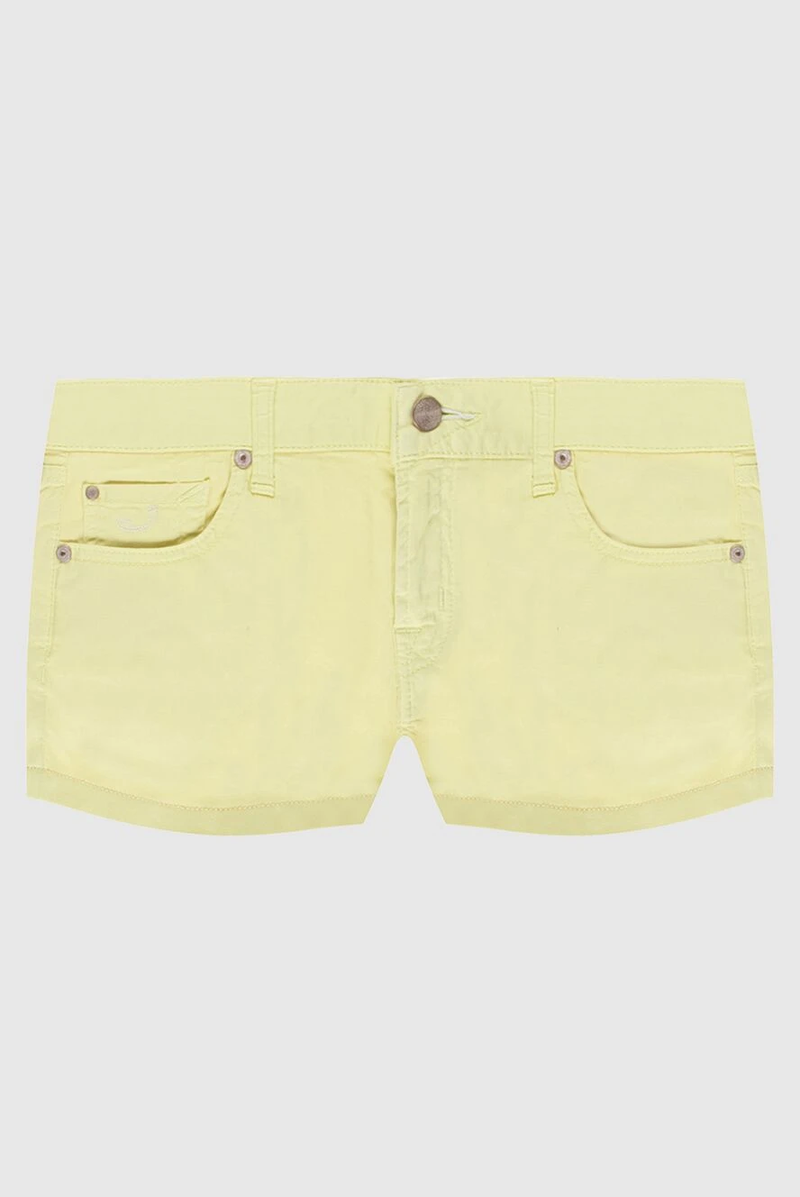 Jacob Cohen woman yellow cotton shorts for women купить с ценами и фото 158365 - photo 1