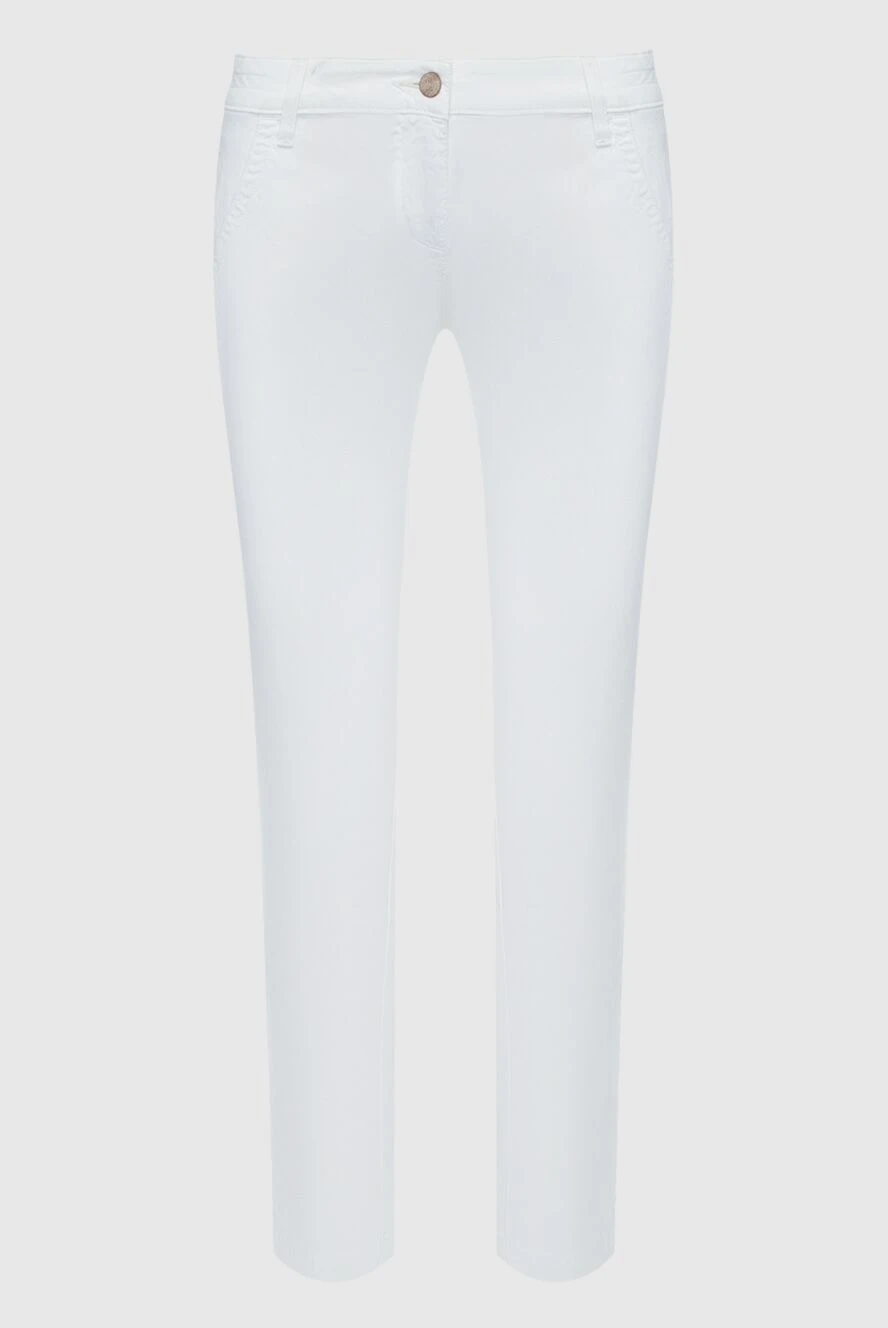 Jacob Cohen woman white cotton jeans for women купить с ценами и фото 158398 - photo 1