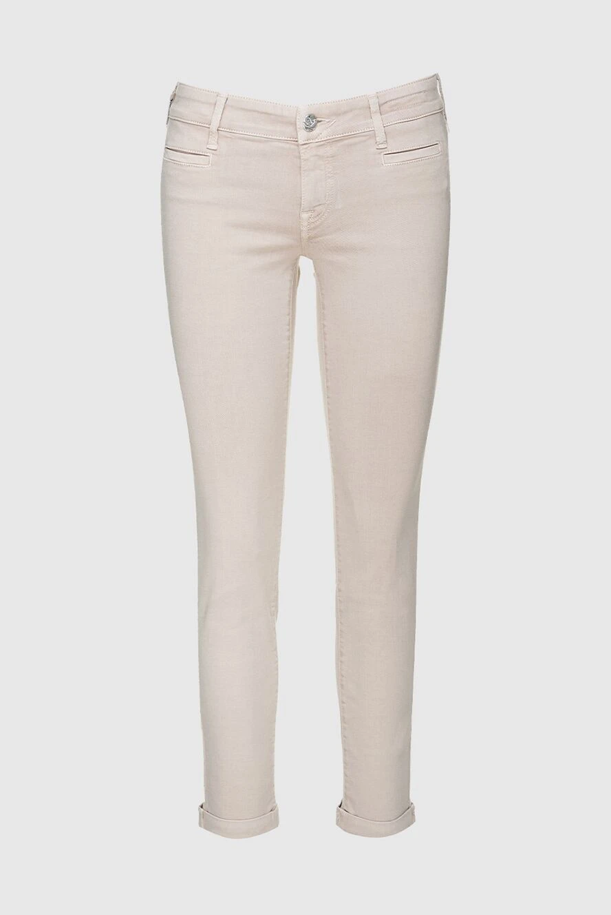 Jacob Cohen woman beige jeans for women купить с ценами и фото 158407 - photo 1