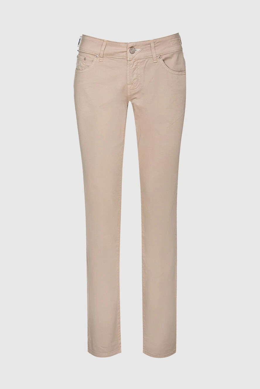 Jacob Cohen woman beige cotton jeans for women купить с ценами и фото 158410 - photo 1