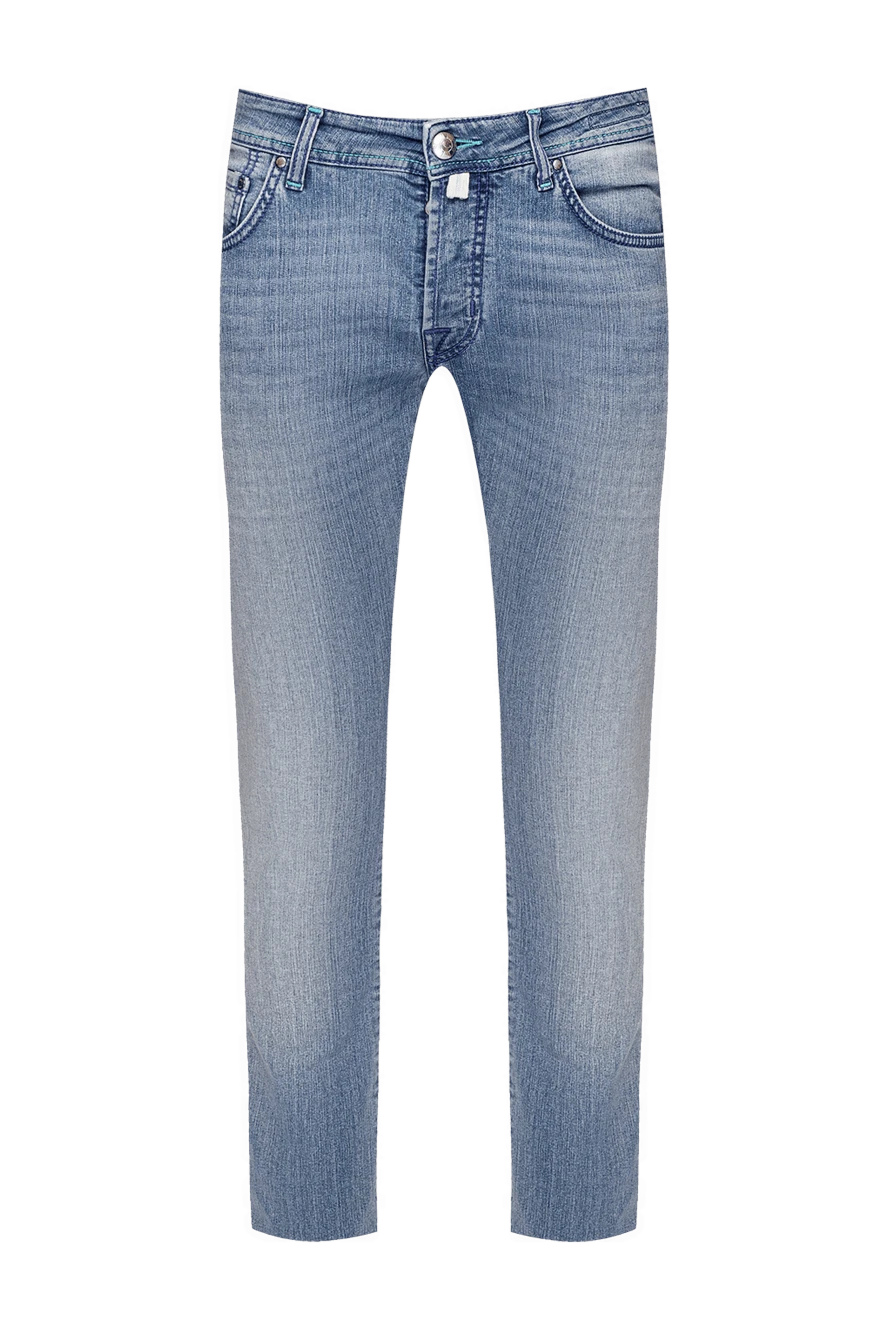 Jacob Cohen man cotton and polyester jeans blue for men купить с ценами и фото 158431 - photo 1