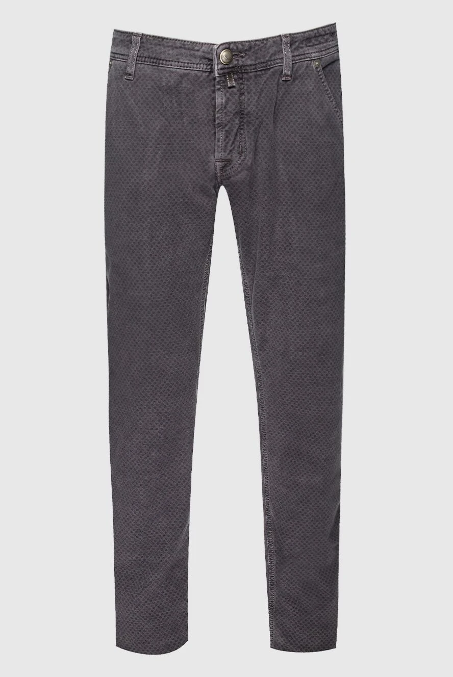 Jacob Cohen man gray cotton jeans for men купить с ценами и фото 158436 - photo 1