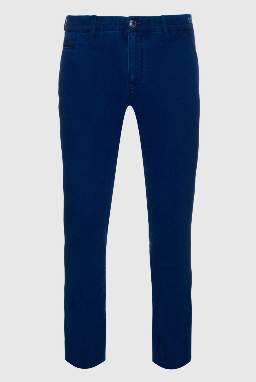 Jacob Cohen man blue cotton jeans for men купить с ценами и фото 158445 - photo 1