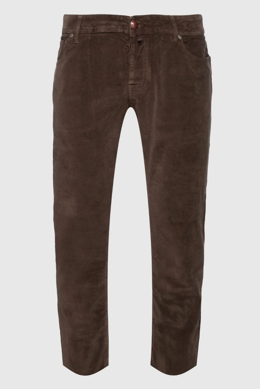 Jacob Cohen man brown cotton jeans for men купить с ценами и фото 158466 - photo 1