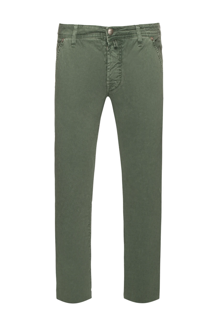 Jacob Cohen man cotton jeans green for men купить с ценами и фото 158477 - photo 1