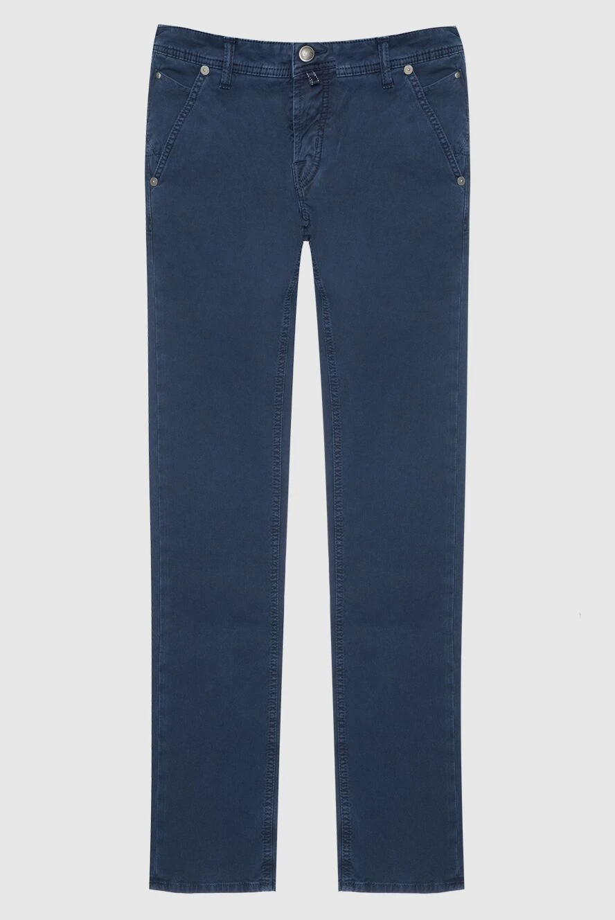 Jacob Cohen man blue cotton jeans for men купить с ценами и фото 158504 - photo 1