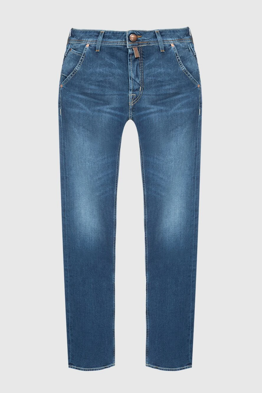 Jacob Cohen man blue cotton jeans for men купить с ценами и фото 158509 - photo 1