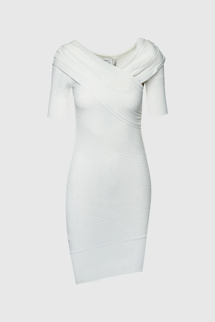 Herve Leger woman white viscose and polyester dress for women купить с ценами и фото 158582 - photo 1