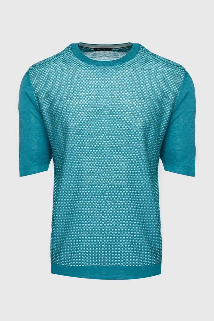 Stefano Ricci short sleeve silk jumper green for men 158762 - photo 1