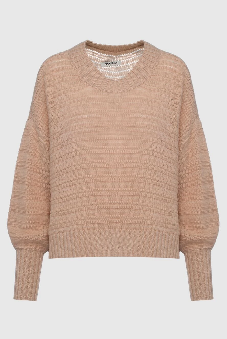 Max&Moi woman beige cashmere jumper for women купить с ценами и фото 158853 - photo 1