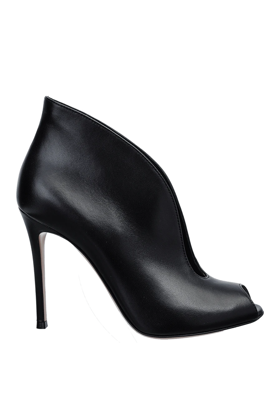 Gianvito Rossi woman black leather ankle boots for women купить с ценами и фото 158917 - photo 1