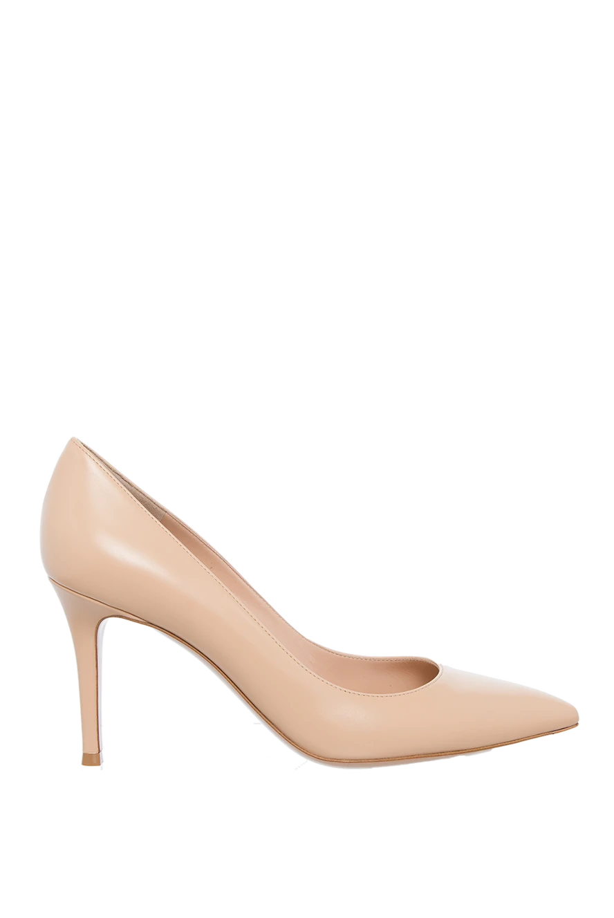 Gianvito Rossi woman beige leather shoes for women купить с ценами и фото 158918 - photo 1