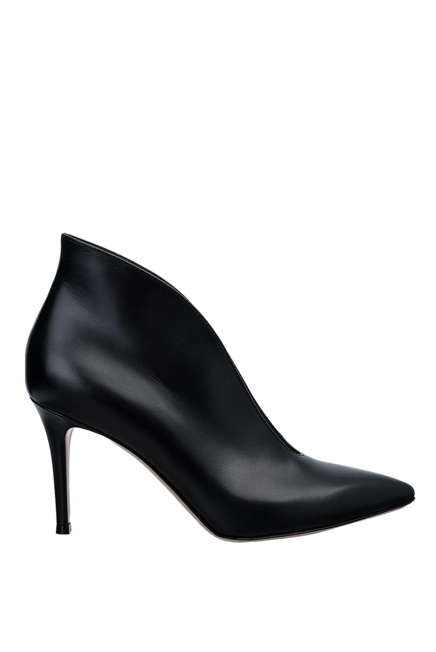 Gianvito Rossi woman black leather ankle boots for women купить с ценами и фото 158919 - photo 1