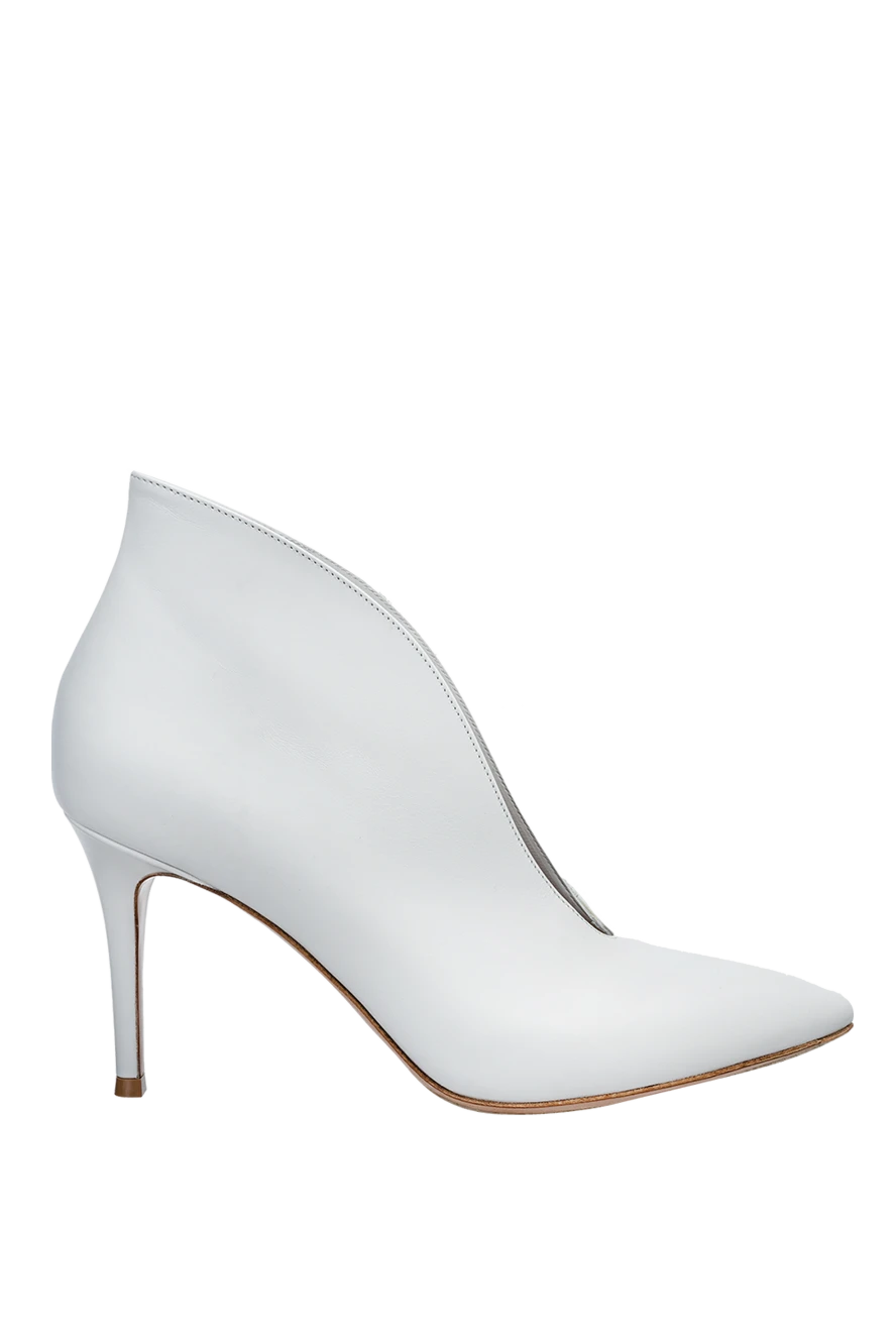 Gianvito Rossi woman white leather ankle boots for women купить с ценами и фото 158920 - photo 1