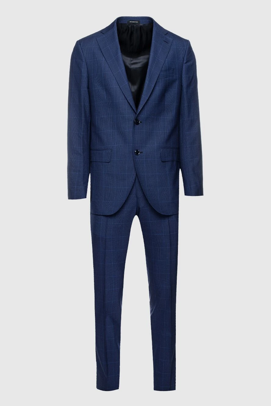 Sartoria Latorre man men's suit made of wool, blue купить с ценами и фото 158925 - photo 1