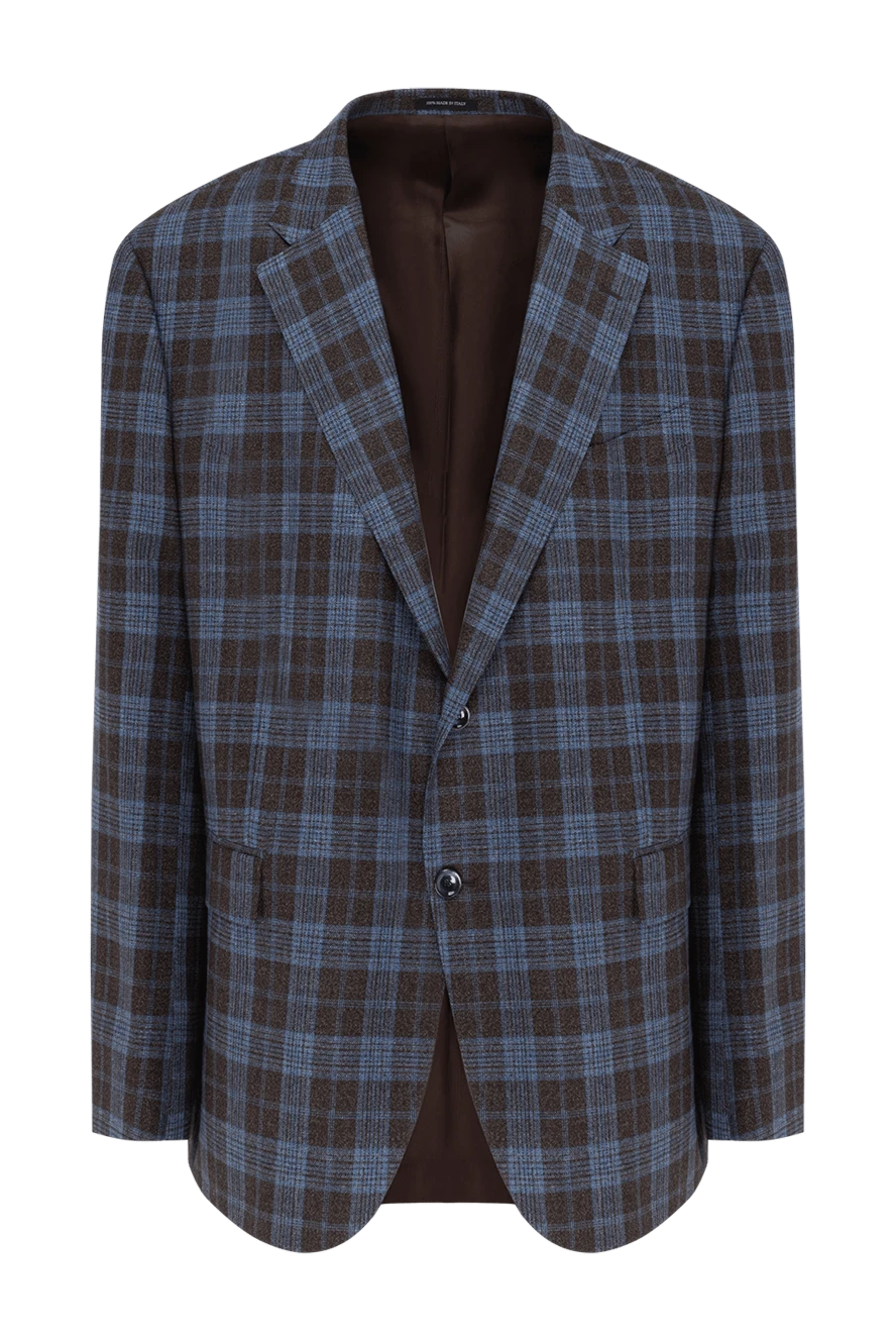 Sartoria Latorre пиджак из шелка и шерсти синий мужской 158930 - фото 1