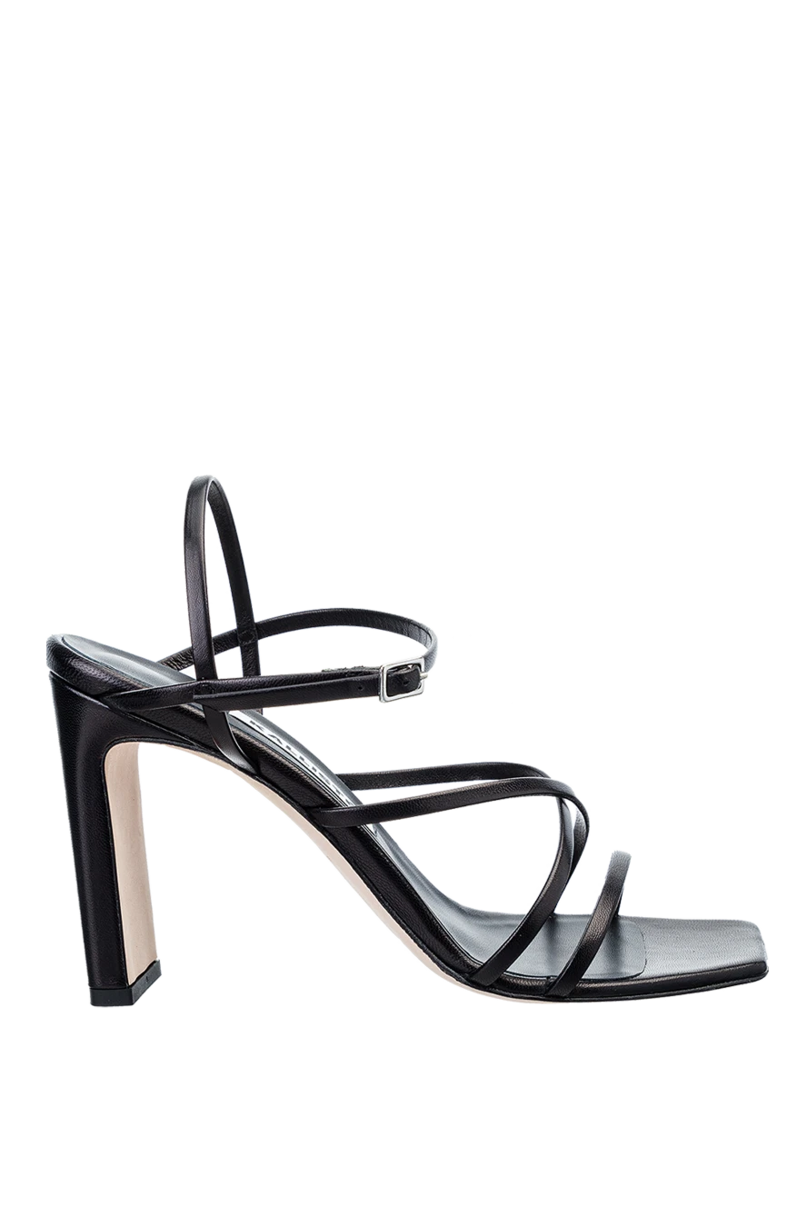 Kalliste woman black leather sandals for women купить с ценами и фото 158940 - photo 1