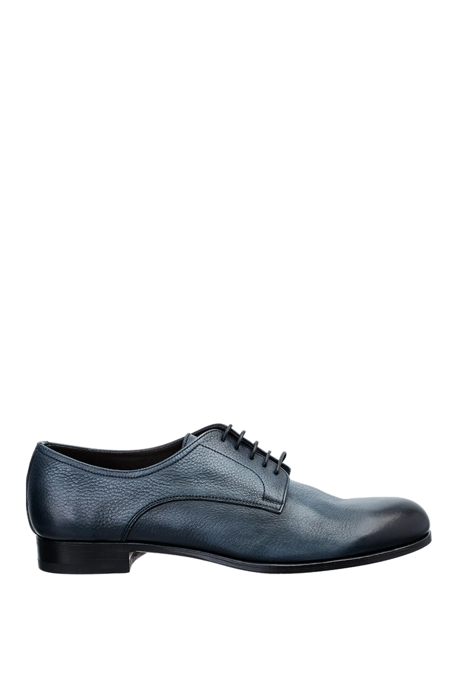 Pellettieri di Parma man blue leather men's shoes купить с ценами и фото 158945 - photo 1