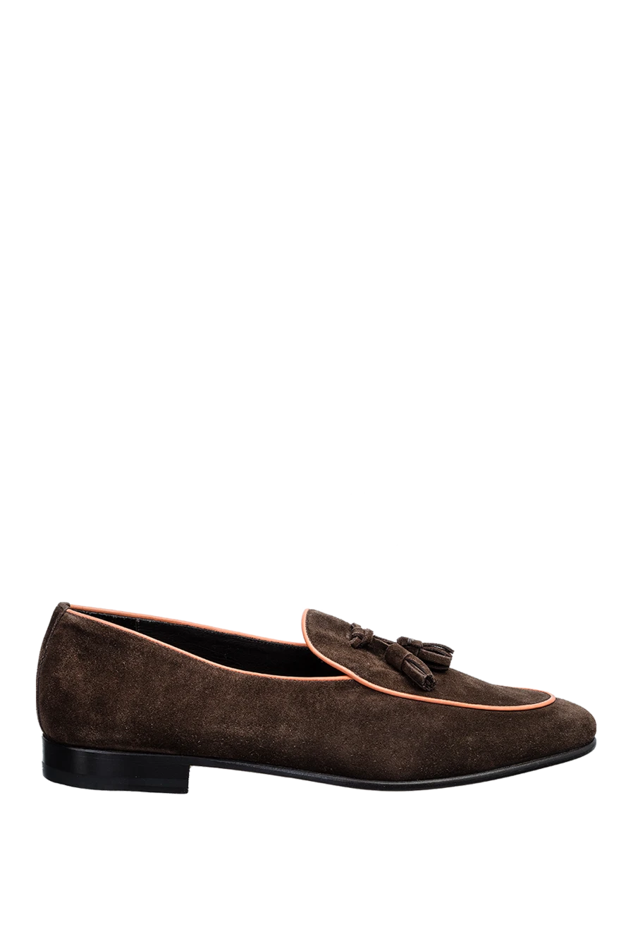 Pellettieri di Parma man brown suede loafers for men купить с ценами и фото 158950 - photo 1