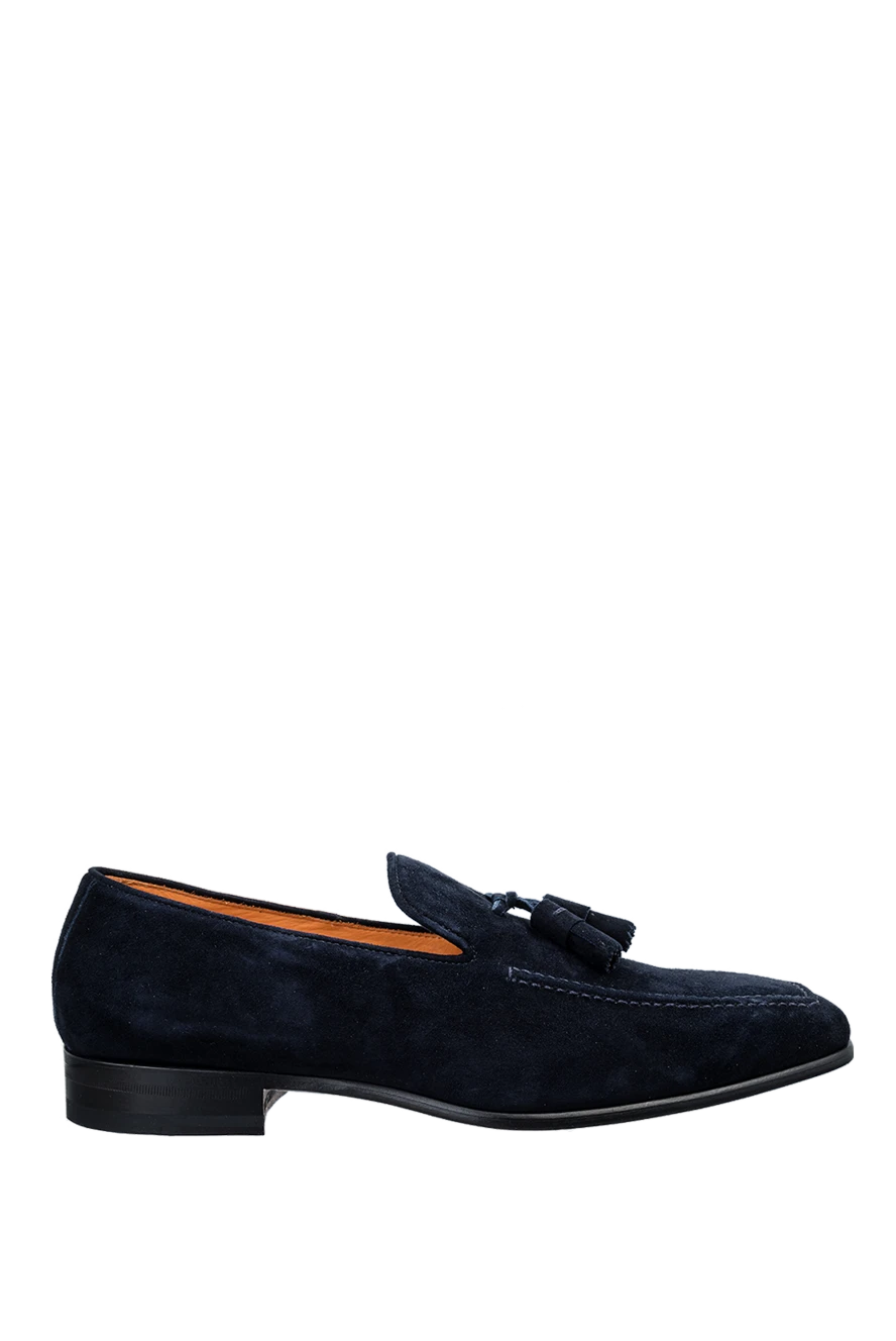 Pellettieri di Parma man blue suede loafers for men купить с ценами и фото 158970 - photo 1